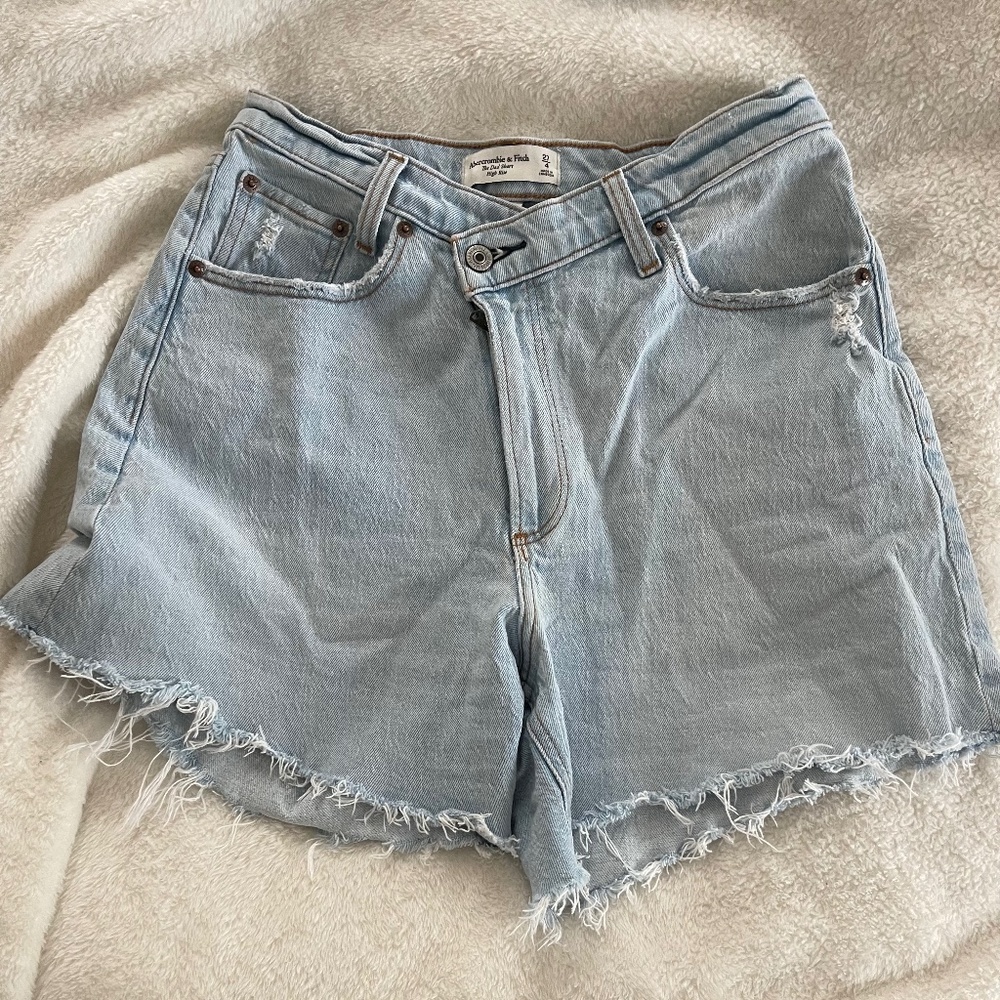 Denim dad shorts
